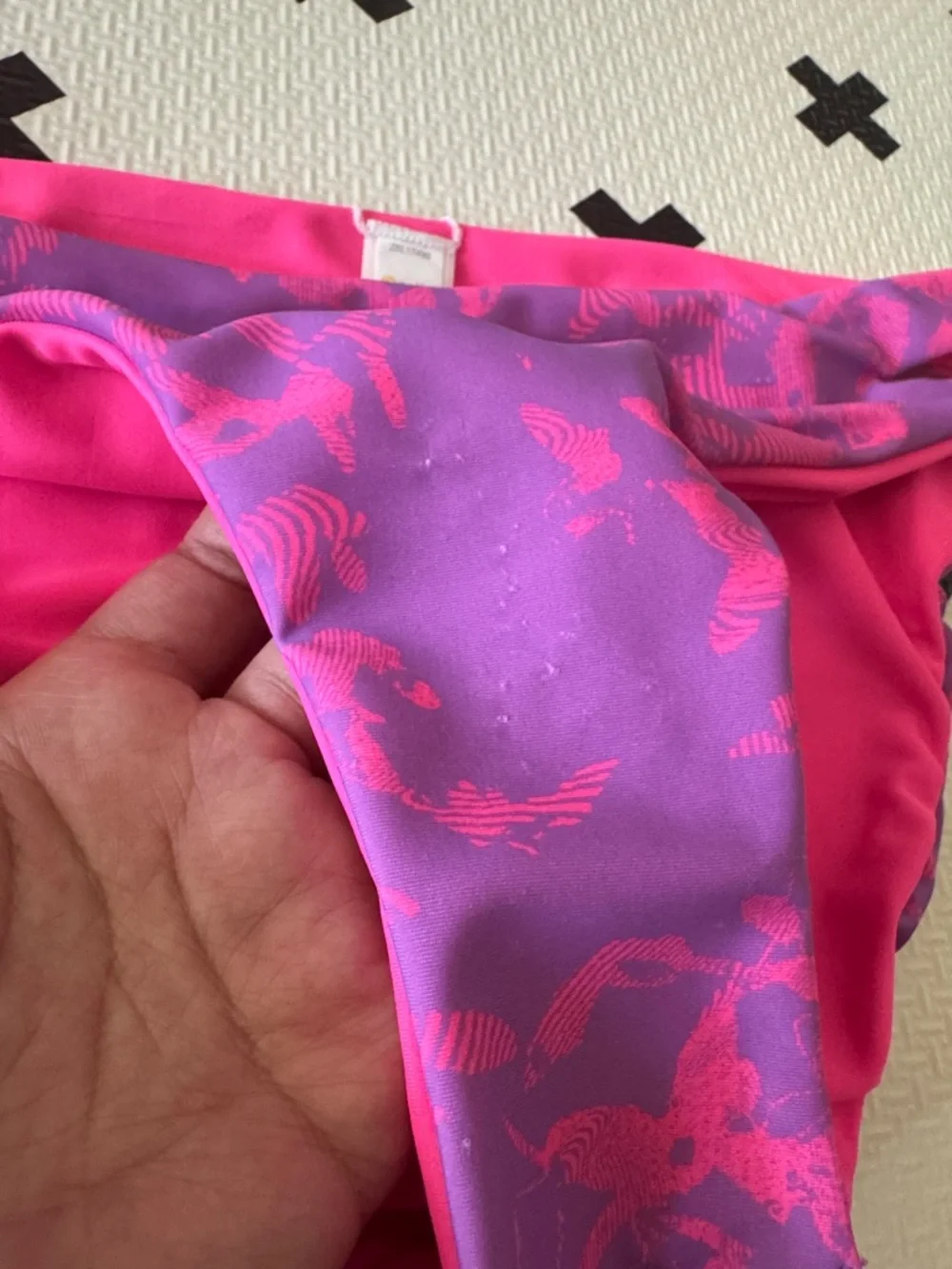 Bright Pink & Purple Swim Bottoms